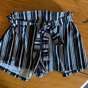 No Comment medium striped shorts